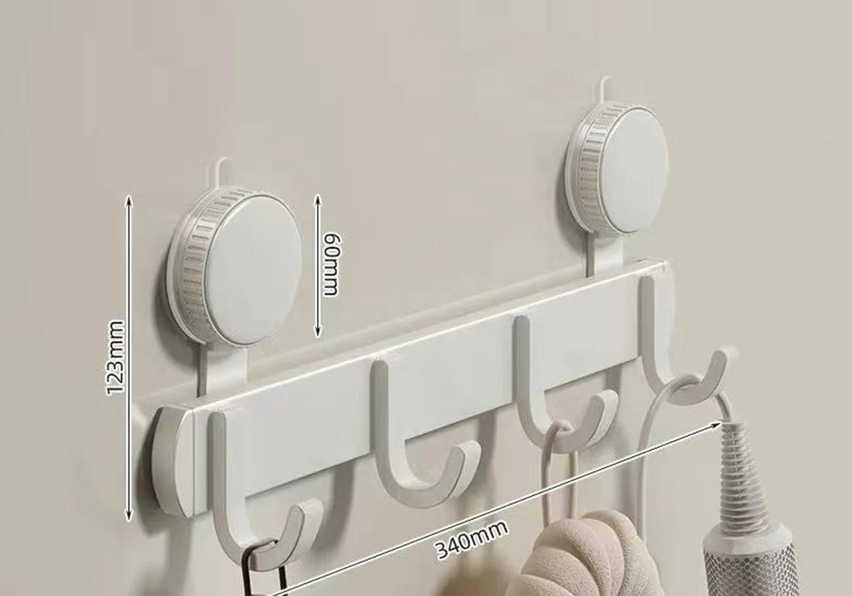Premium Aluminum Suction Wall Hooks
