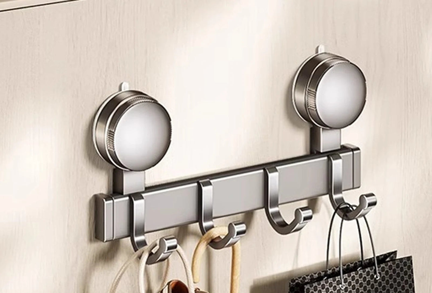 Premium Aluminum Suction Wall Hooks