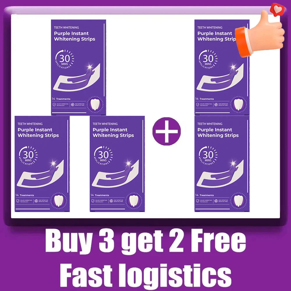 Purple Teeth Whitening Strips