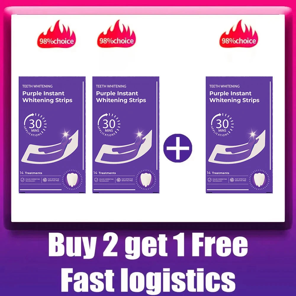 Purple Teeth Whitening Strips