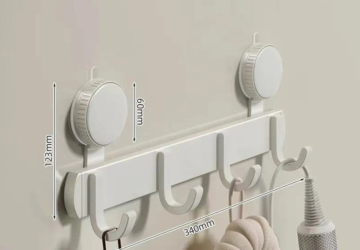 Premium Aluminum Suction Wall Hooks