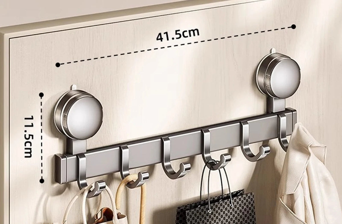 Premium Aluminum Suction Wall Hooks